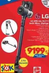 LG A9N-LİTE 25.9 V ŞARJLI DİKEY SÜPÜRGE